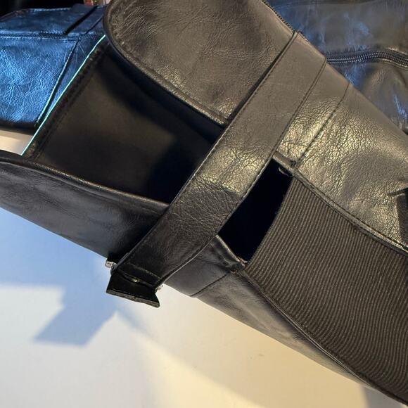 Torrid Over The Knee OTK moto boots faux leather wide calf 7.5 WW - Picture 12 of 14